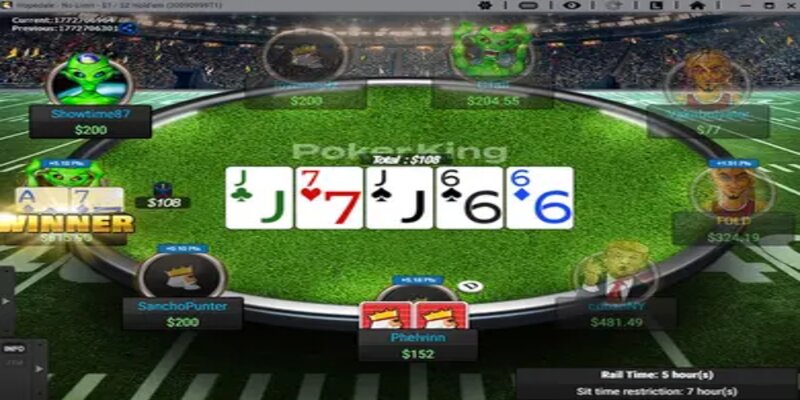 Luật chơi game Poker King chi tiết